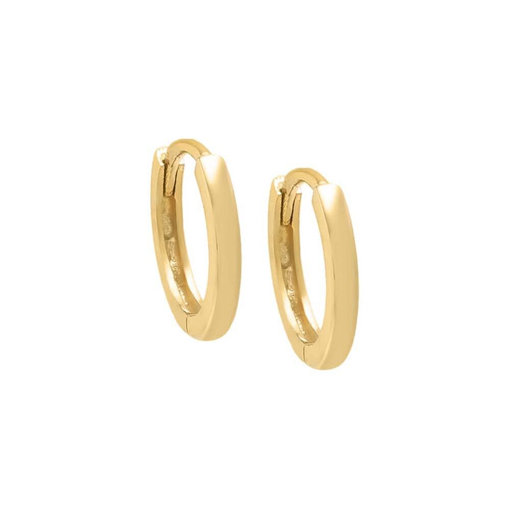 Adina's Jewels Mini Solid Huggie Earring 14K - Gold